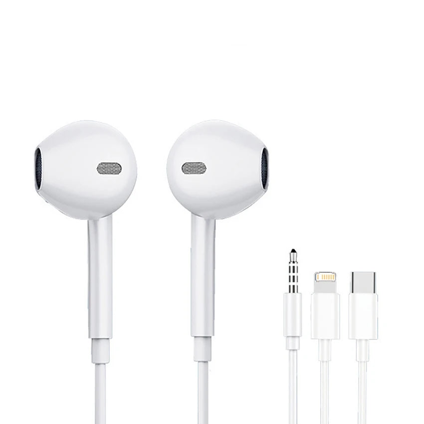 Original Wired Earphones For iPhone 16/15/14/13/12/11 Pro Max 7/8Plus XR/XS/X iPad