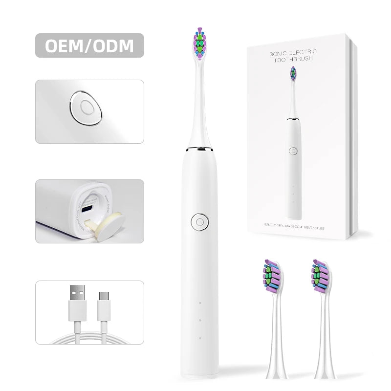 Boilie SN302 2024 IPX7 5 Modes Rechargeable Electric Toothbrush