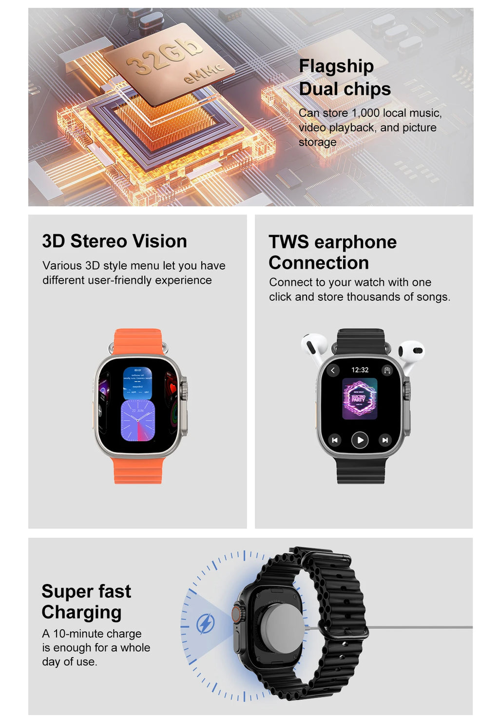 Smart AI Watch Men 2025 Original Bluetooth Network S haring APP Store