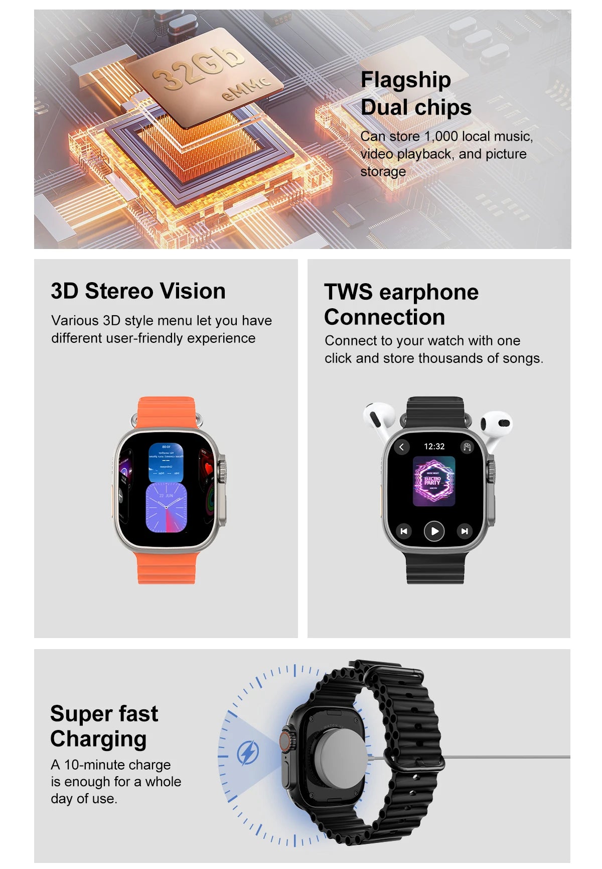 Smart AI Watch Men 2025 Original Bluetooth Network S haring APP Store