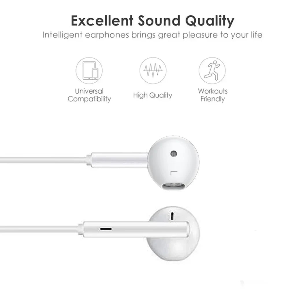 Apple iPhone Lighting Earphones 13 12 11 Pro Max XR XS X SE 7 8 6 Plus
