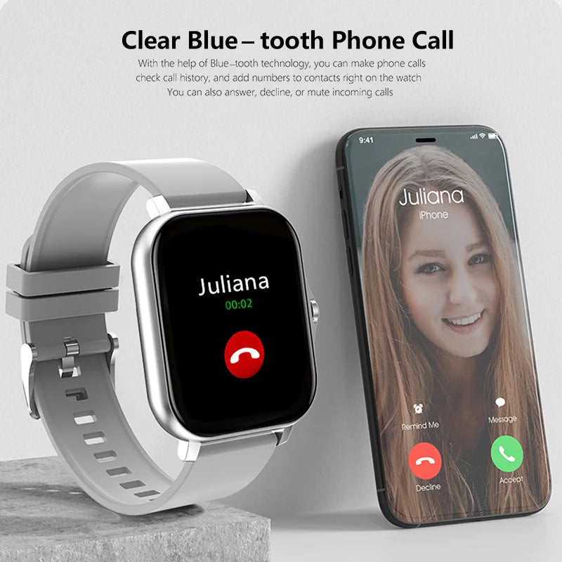 Smart Watch Health Monitor Waterproof Bluetooth Call Watches for Men and Women IOS, Android support 2025