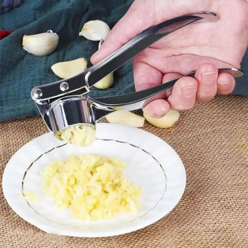 Garlic Press  Thickened Garlic Clip Multifunctional Zinc Alloy Stainless Manual Pull  Vegetable Tools