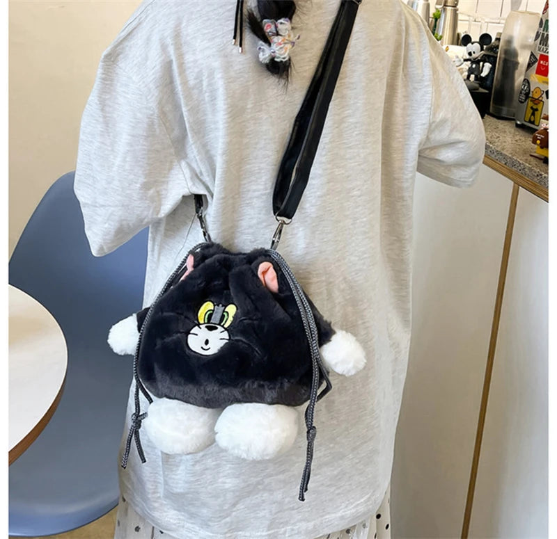 Plush Bag Autumn Handbag Cartoon Doll Single Shoulder Bag Girl Storage Small Bag