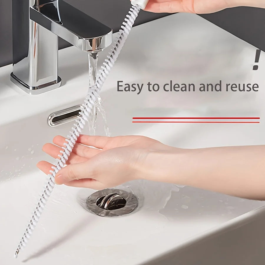 Water Pipe Dredging Brush Hair Cleaner