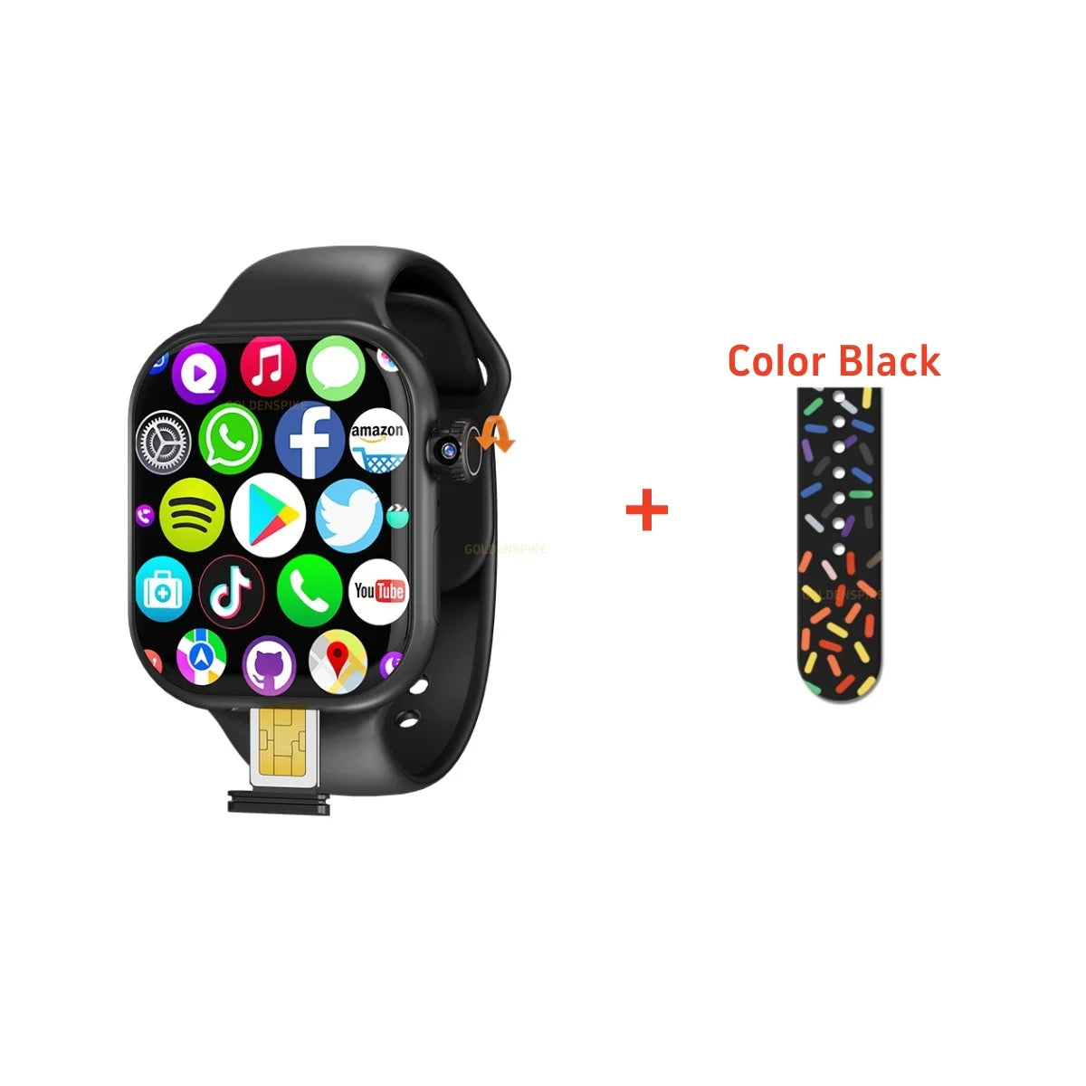 Smartwatch 5G Android 256GB Storage 4G/5G LTE Sim Card GPS WIFI