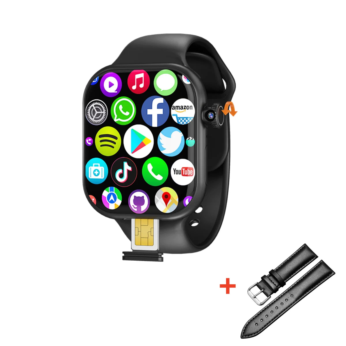 Smartwatch 5G Android 256GB Storage 4G/5G LTE Sim Card GPS WIFI