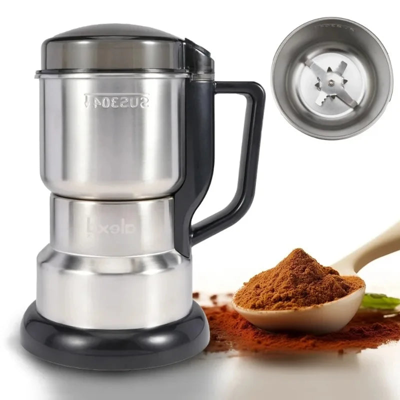400W 304 Stainless Electric Grinder Eight Page Blade Electric Smash Machine Rice Beans  Blender