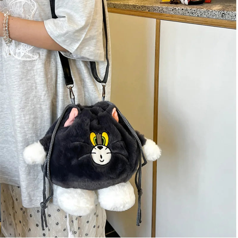 Plush Bag Autumn Handbag Cartoon Doll Single Shoulder Bag Girl Storage Small Bag