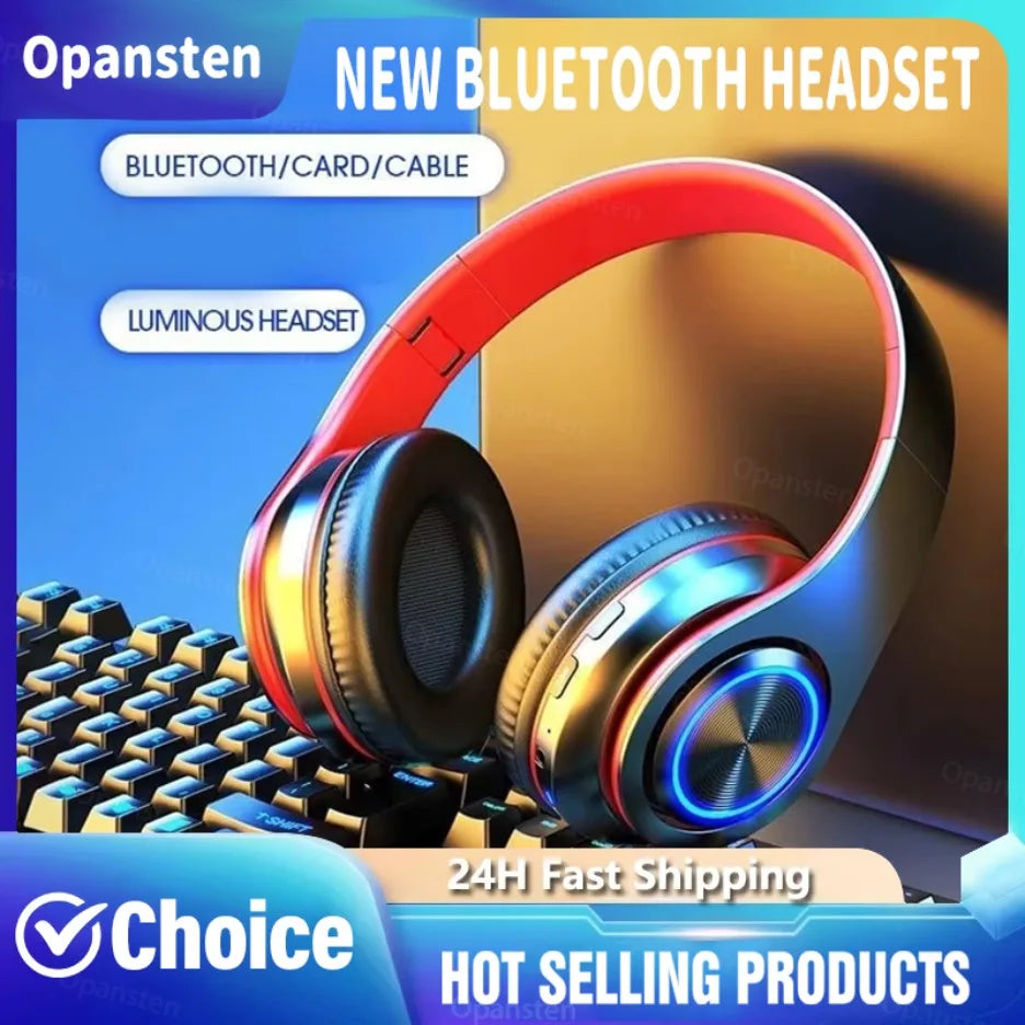 Headsets Gamer Headphones Blutooth Surround Sound Stereo Wireless