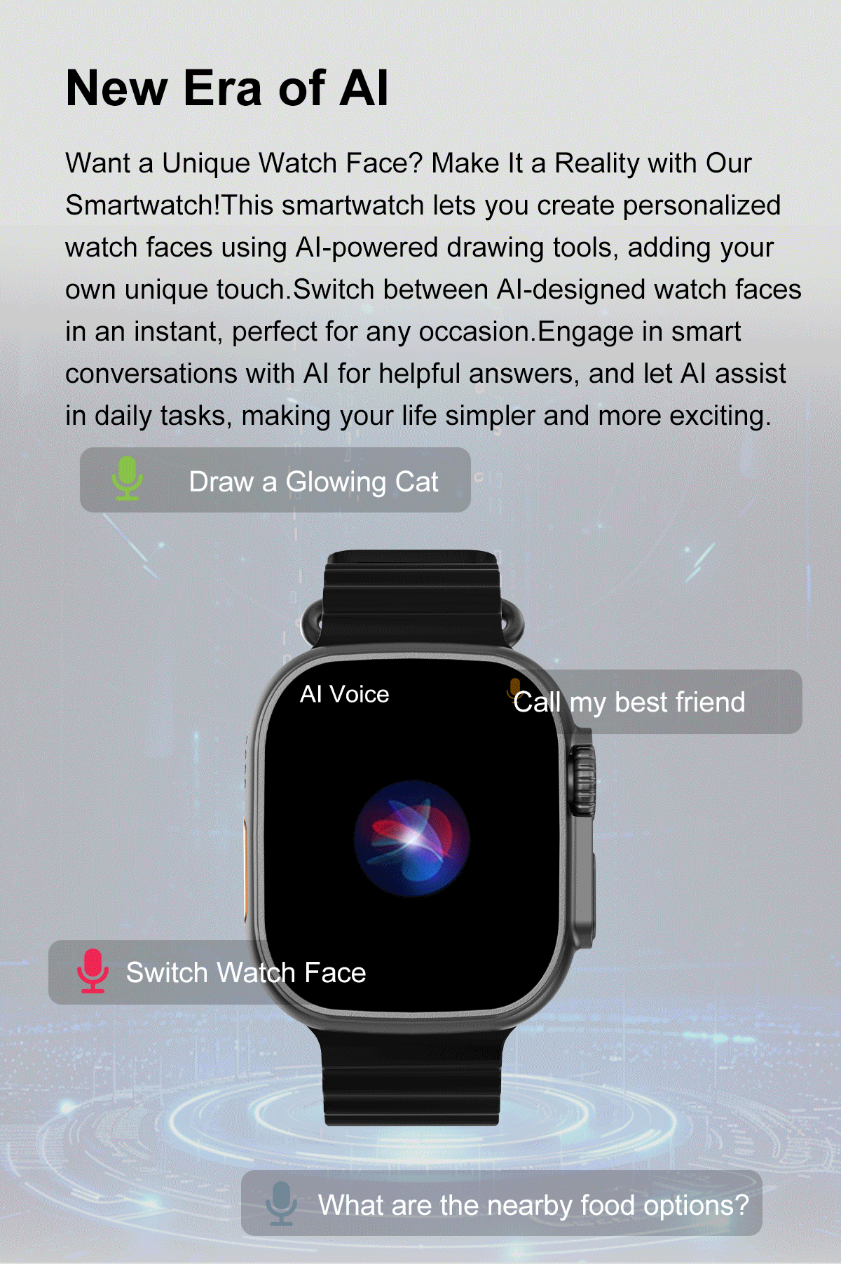 Smart AI Watch Men 2025 Original Bluetooth Network S haring APP Store