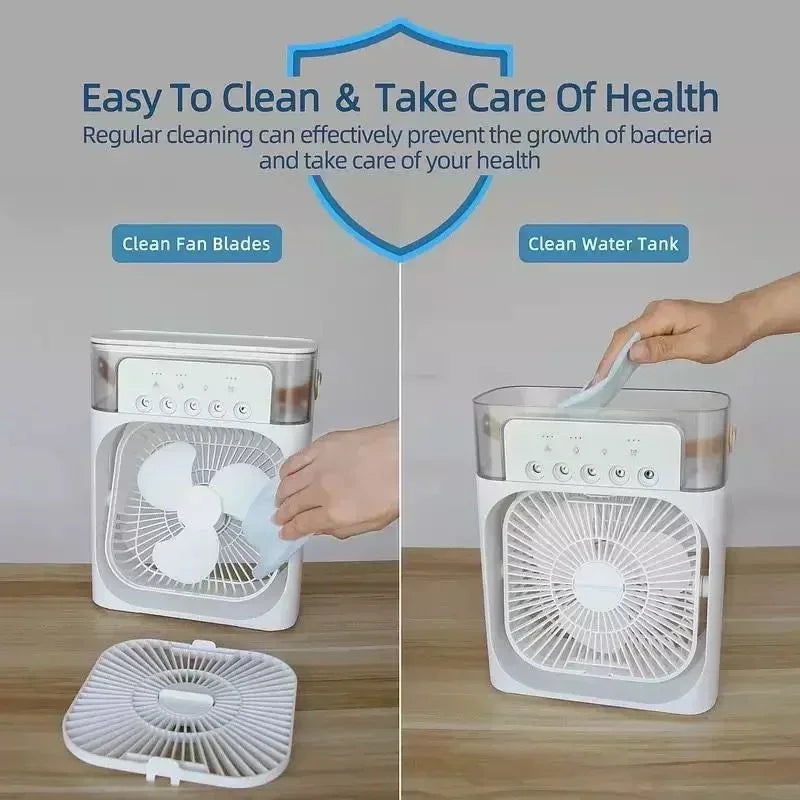 Fan AIr Conditioner Household Mini Air Cooler LED