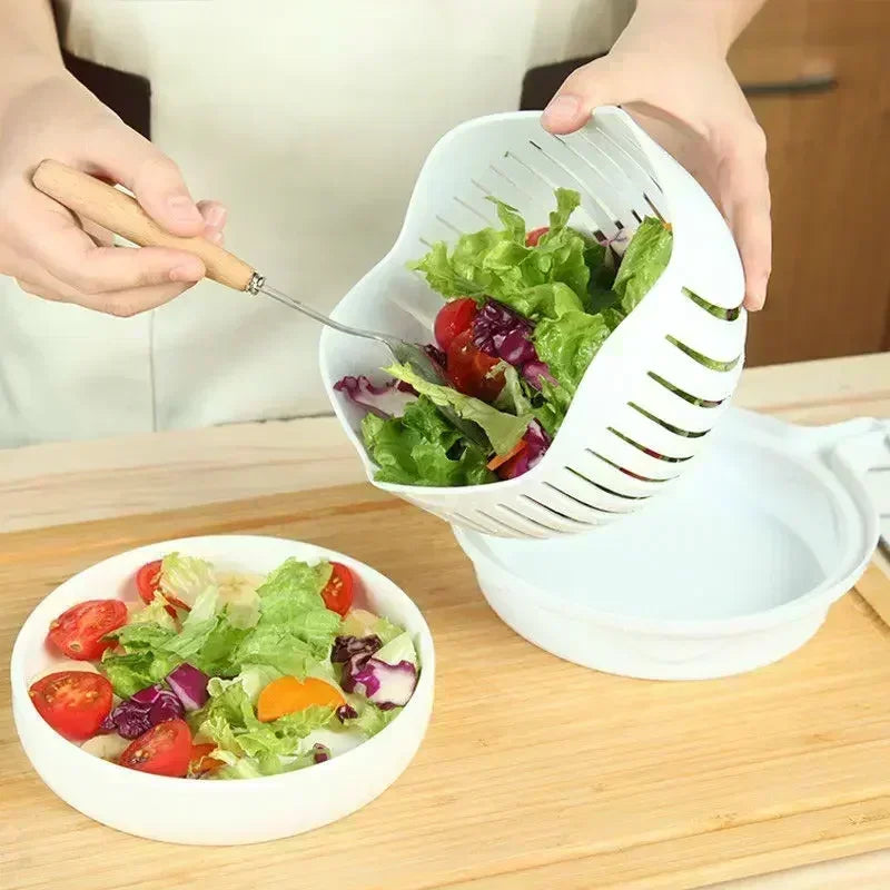 Chopper Vegetable Salad Cutter Cutting Bowl  Kitchen Items
