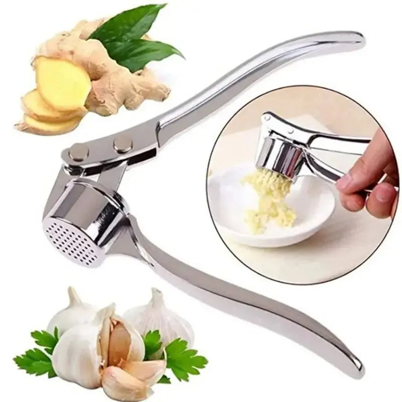 Garlic Press  Thickened Garlic Clip Multifunctional Zinc Alloy Stainless Manual Pull  Vegetable Tools
