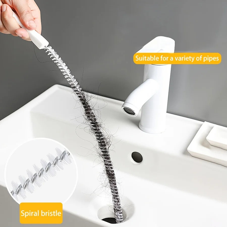 Water Pipe Dredging Brush Hair Cleaner