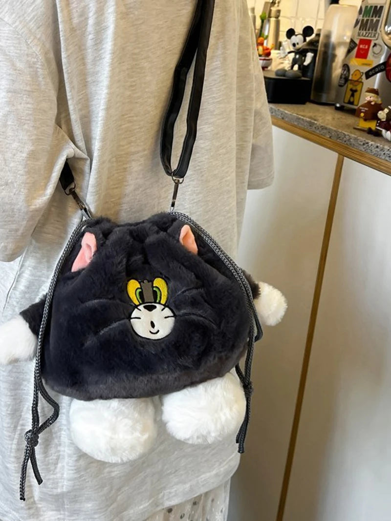 Plush Bag Autumn Handbag Cartoon Doll Single Shoulder Bag Girl Storage Small Bag