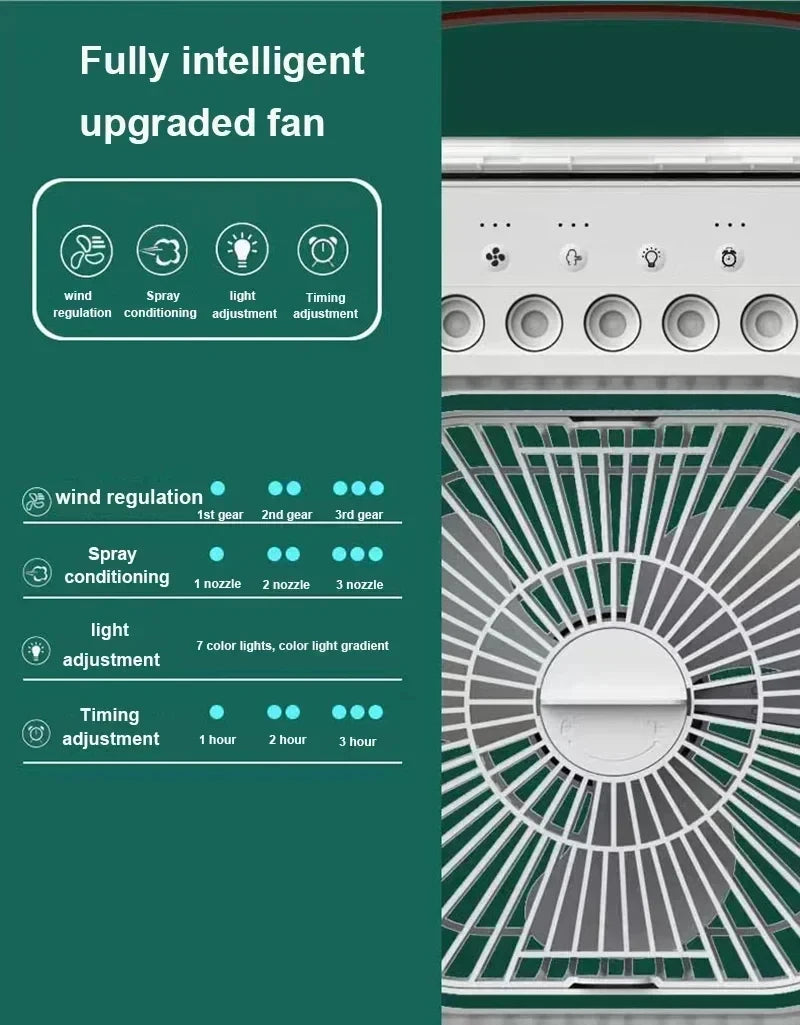 Fan AIr Conditioner Household Mini Air Cooler LED
