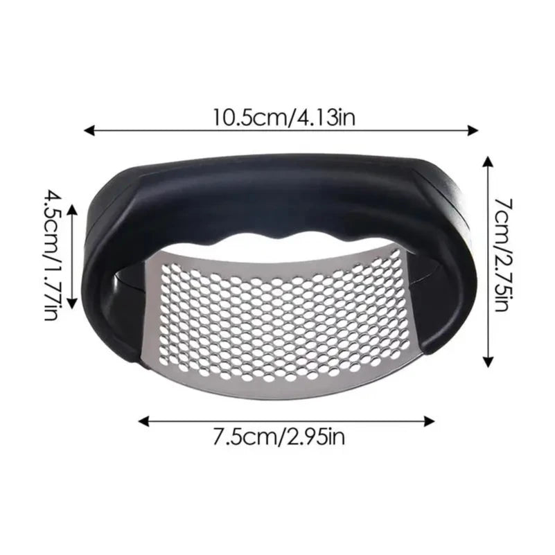 Stainless Steel Garlic Press Crusher Manual  Mince  Vegetable Tool Kitchen