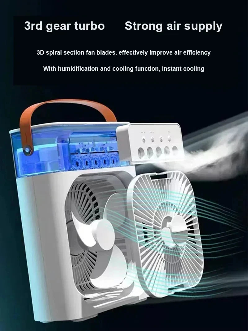 Fan AIr Conditioner Household Mini Air Cooler LED
