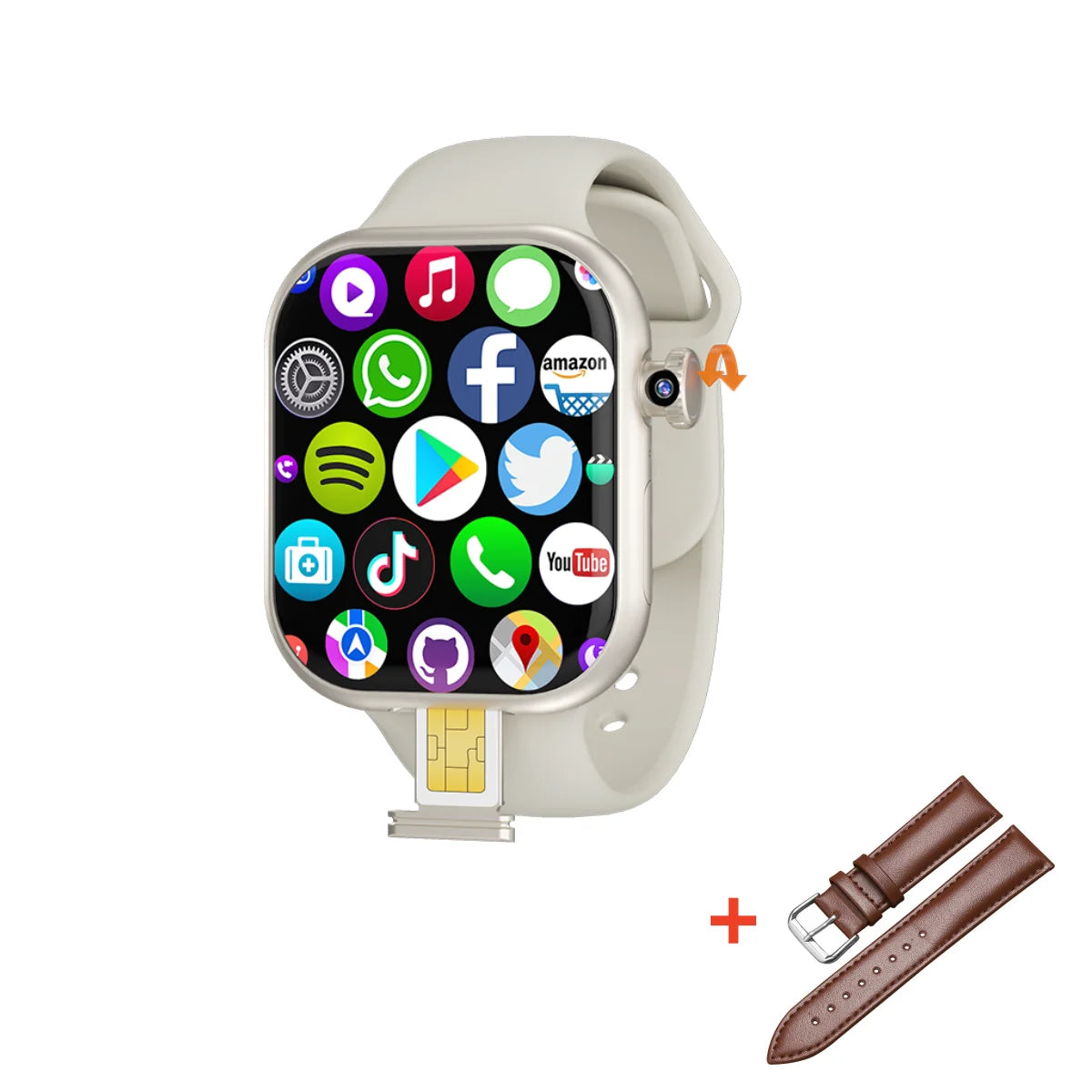 Smartwatch 5G Android 256GB Storage 4G/5G LTE Sim Card GPS WIFI