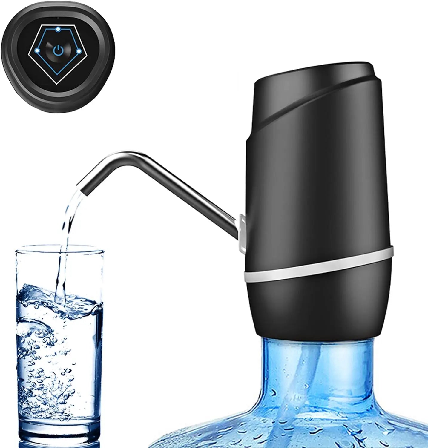 Water Bottle Pump USB Charging Auto Switch Drinking Dispenser Charging One Click