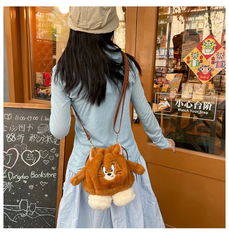 Plush Bag Autumn Handbag Cartoon Doll Single Shoulder Bag Girl Storage Small Bag