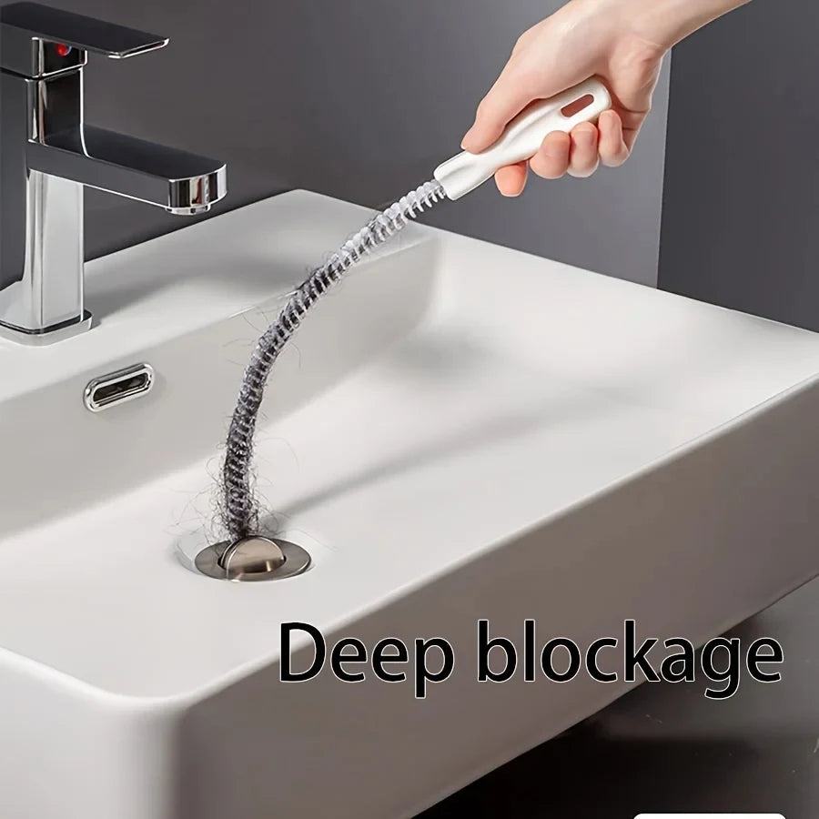 Water Pipe Dredging Brush Hair Cleaner
