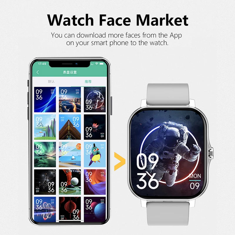 Smart Watch Health Monitor Waterproof Bluetooth Call Watches for Men and Women IOS, Android support 2025