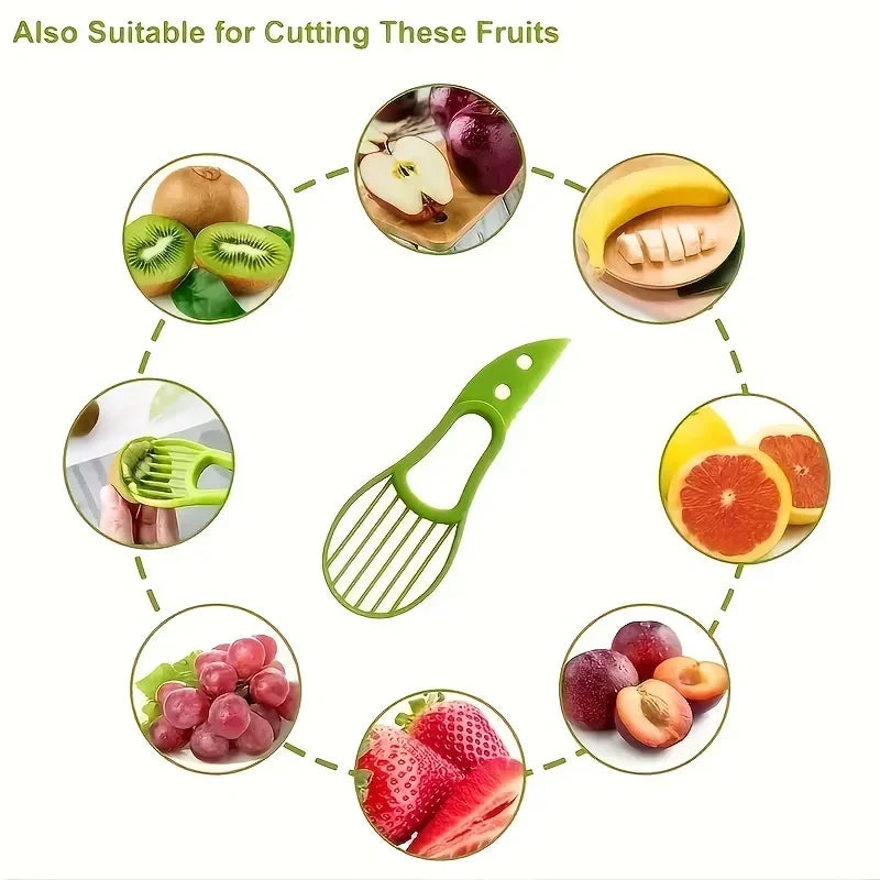 Multifunctional 3.0 in 1 Avocado Slicer, Outdoor Home Kitchen Tools