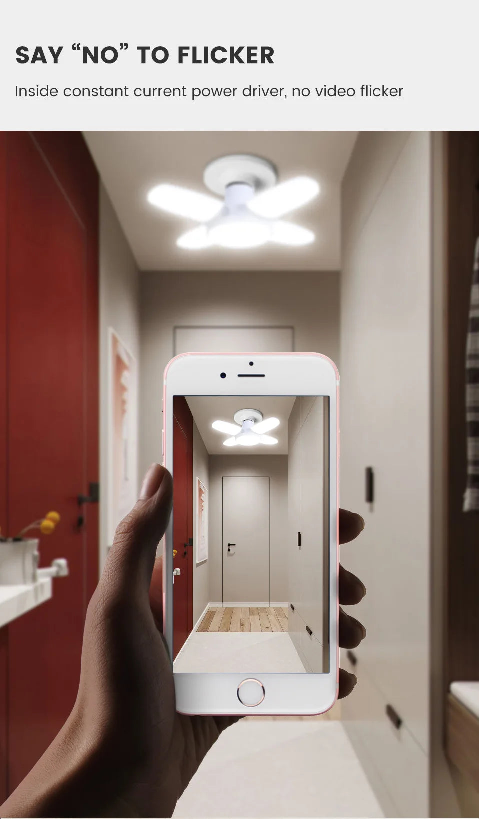 LED Bulb AC220V/110V Deformation for Home Ceiling Lights