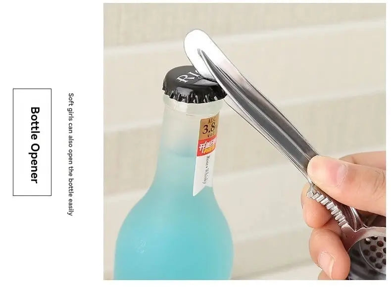 Garlic Press  Thickened Garlic Clip Multifunctional Zinc Alloy Stainless Manual Pull  Vegetable Tools