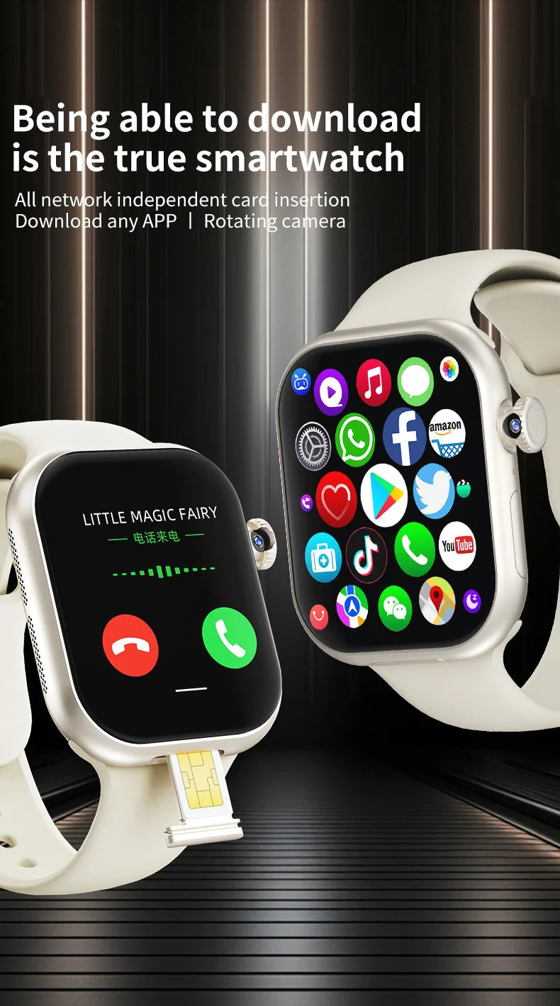 Smartwatch 5G Android 256GB Storage 4G/5G LTE Sim Card GPS WIFI
